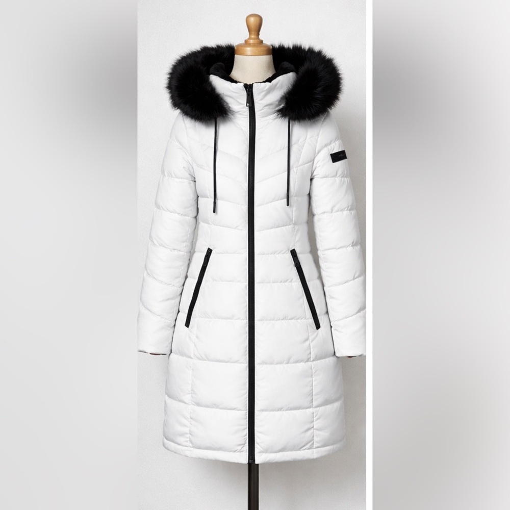 NWT ❄️Karl Lagerfeld White Puffer Coat - NWT size XS
